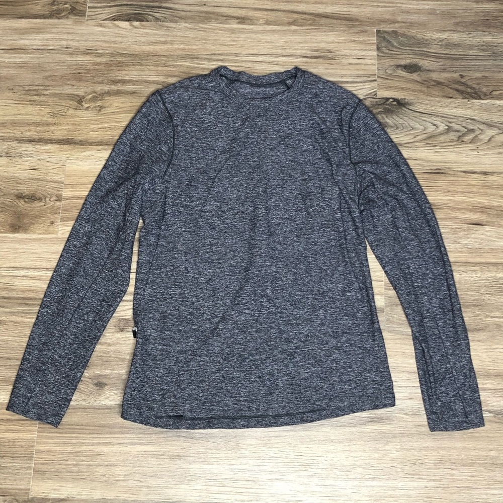 Lululemon Surge Warm Longsleeve Heathered Black